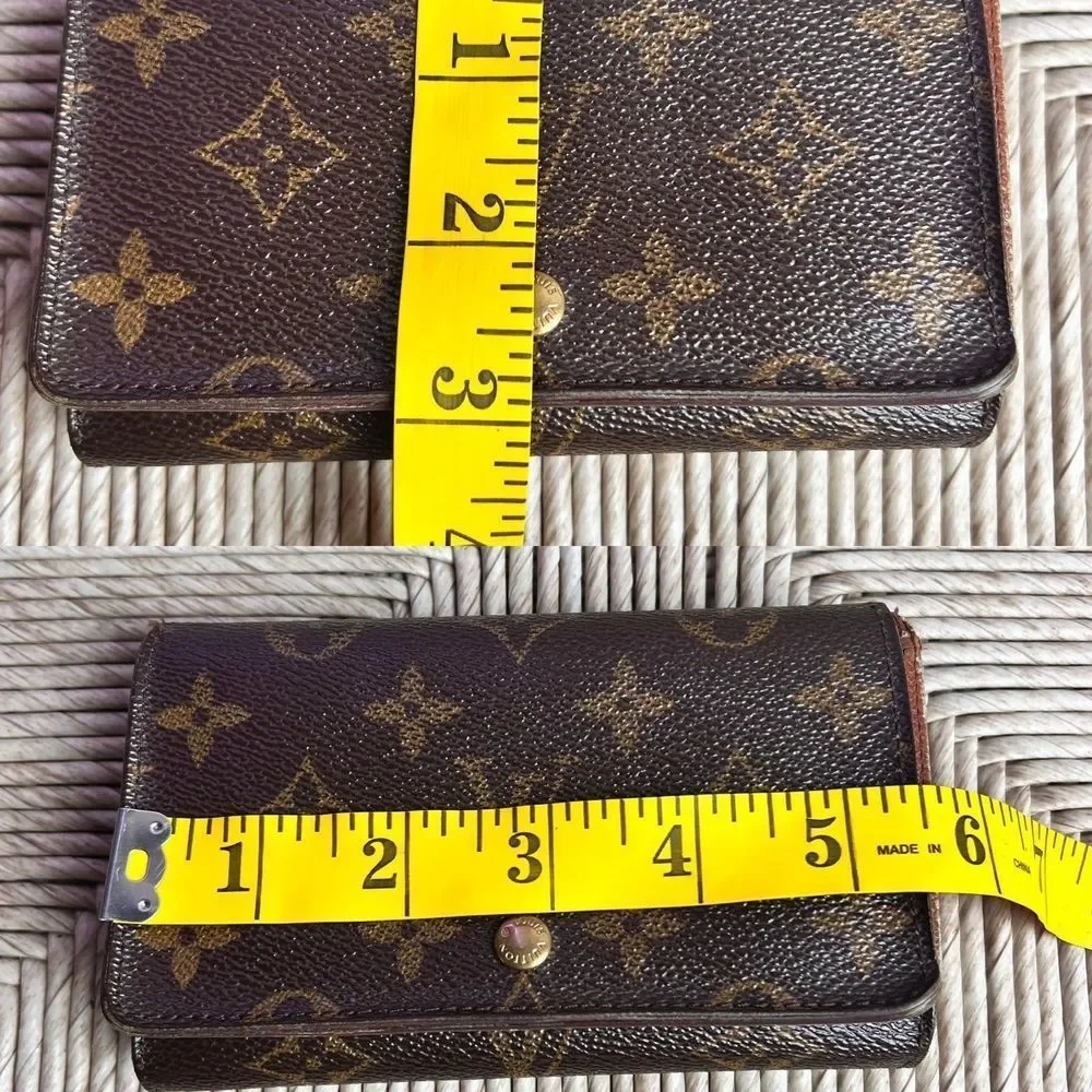 Louis Vuitton Brown Monogram Canvas Trifold Wallet